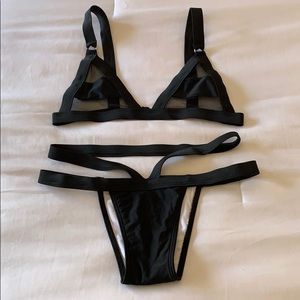 Mesh Strappy Bikini